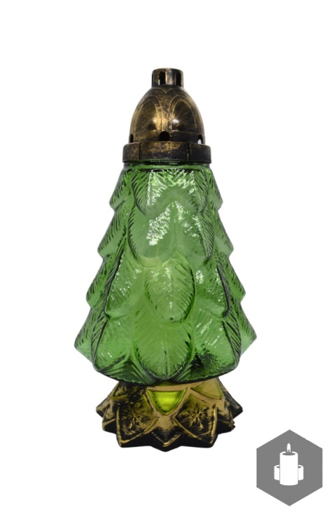 Znicz Bożonarodzeniowy Choinka SW-403 Z złoty