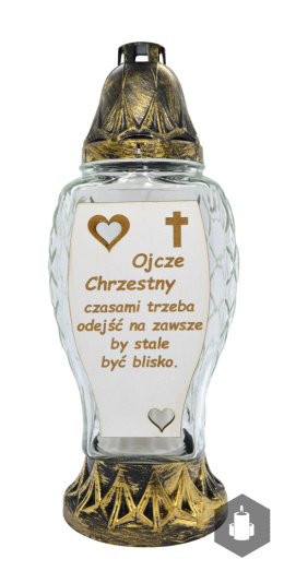 Znicz ZA-421 Ojciec Chrzestny z sentencją czarna