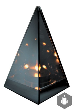 Lampion lustrzany LED Piramida
