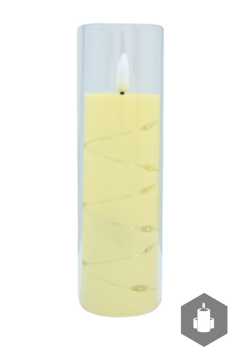 Świeca LED Oplatana 17,5cm Świeca LED Oplatana 17,5cm