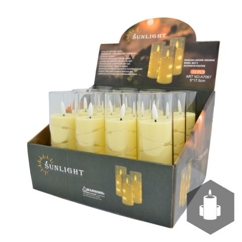 Świeca LED Oplatana 17,5cm Świeca LED Oplatana 17,5cm