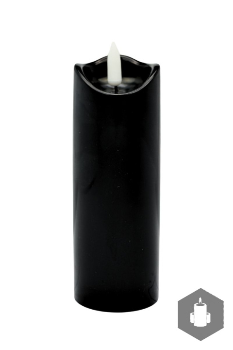 Świeca LED czarna 5x15cm Świeca LED czarna 5x15cm
