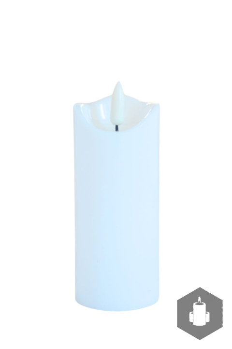 Świeca LED biała 5x17,5cm Świeca LED biała 5x17,5cm