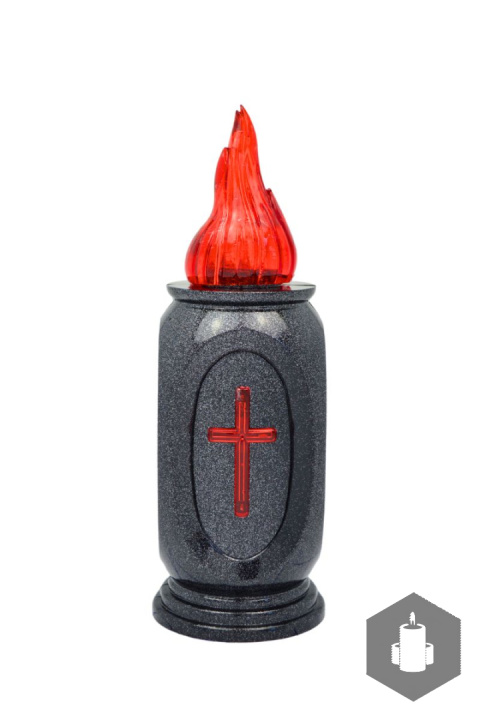 Wkład LED Vasco z krzyżem czerwony