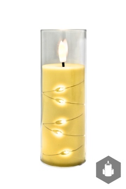 Świeca LED Oplatana 15cm