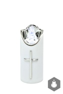 Wkład LED Rico 12,5 cm Biało-srebrny biały płomień