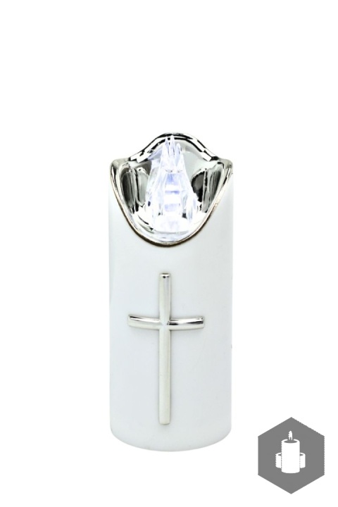 Wkład LED Rico 12,5 cm Biało-srebrny biały płomień