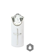 Wkład LED Rico 12,5 cm Biało-srebrny biały płomień