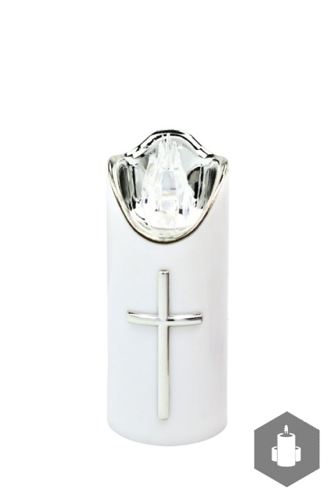 Wkład LED Rico 12,5 cm Biało-srebrny biały płomień