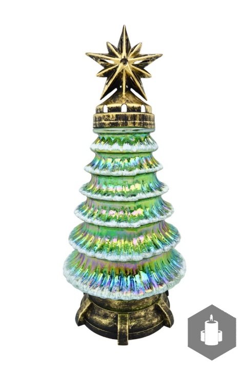 Znicz Bożonarodzeniowy Choinka SW-502 Z Złoty