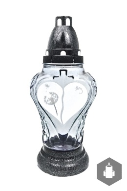 Znicz Lustrzany srebrny ZA-464-S serce