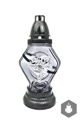 Znicz Lustrzany srebrny ZA-368-S serce