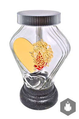 Znicz Solarny Lustrzany ZSol-472-Z serce