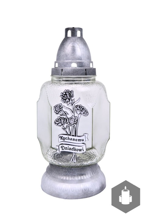 Znicz ZA-333 Kochanemu Dziadkowi Srebrny