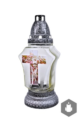 Znicz Lustrzany srebrny Krzyż ZA-339 S