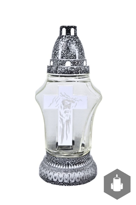 Znicz Lustrzany srebrny Krzyż ZA-339 S