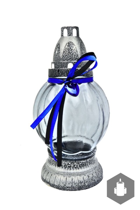 Znicz grafitowy z niebieskim sercem ZA-347 N